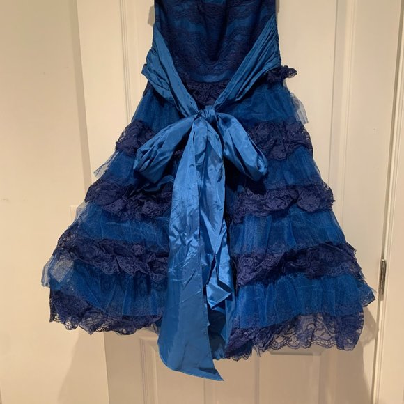 Betsey Johnson Royal Blue Tea Party Dress - Picture 3 of 4